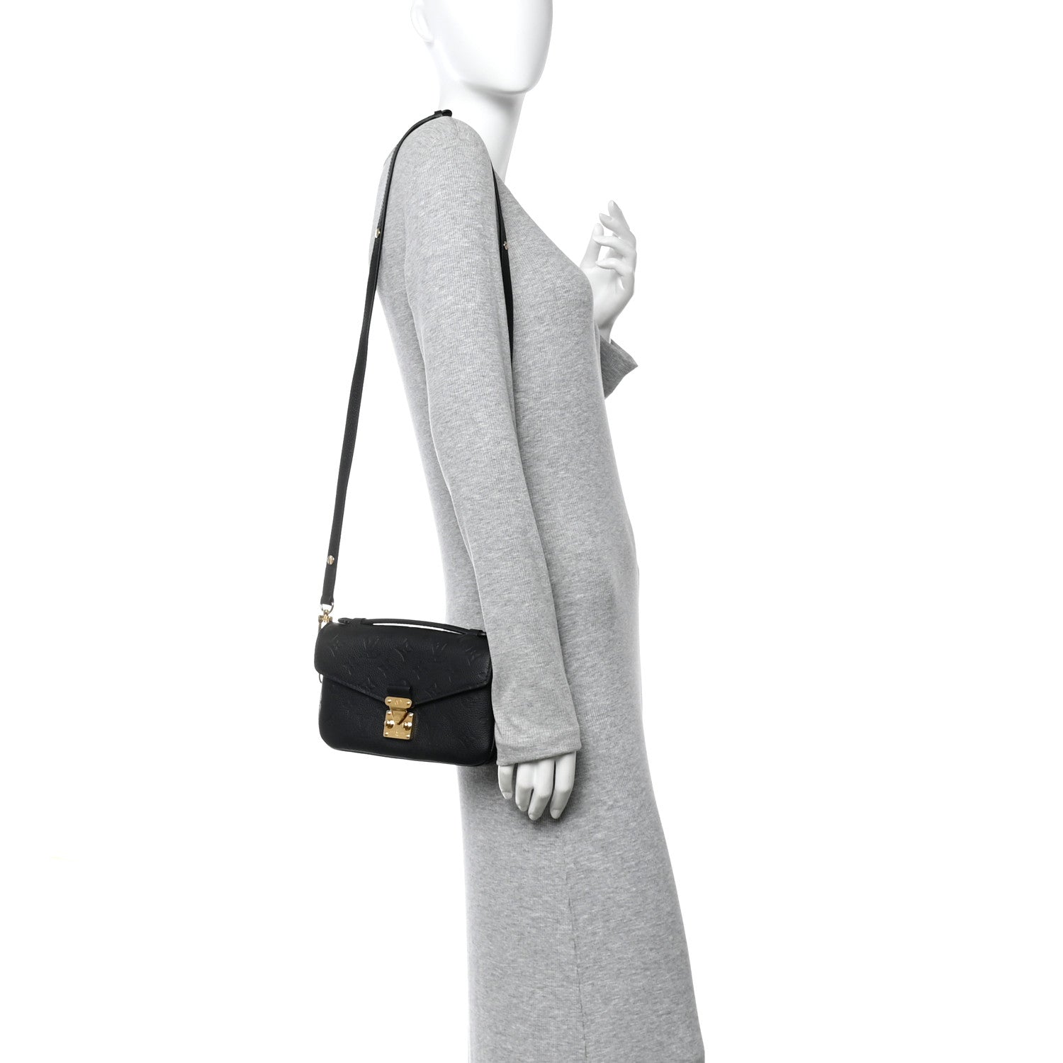 Louis Vuitton Empreinte Pochette Metis East West Black 2 of 9
