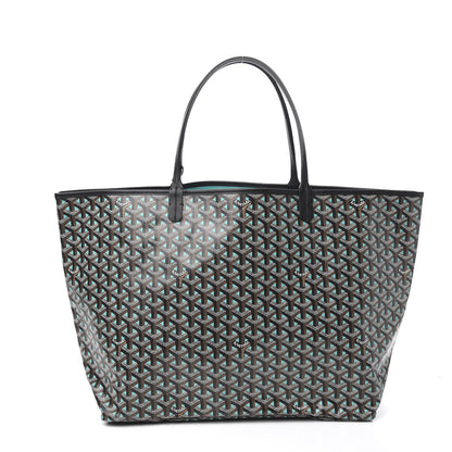 Goyard Goyardine Saint Louis Claire Voie GM Black Blue 2 of 10