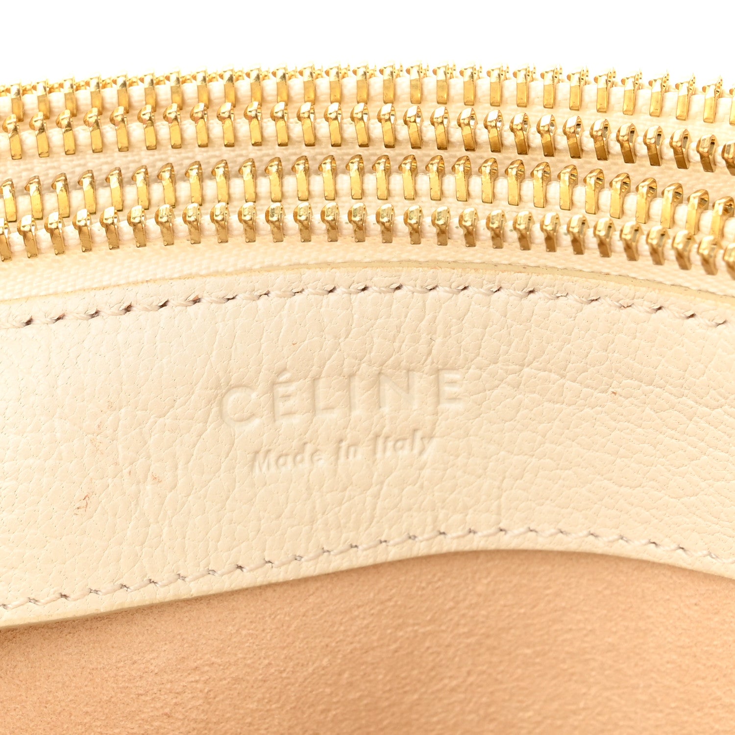 Celine Goatskin Small Trio Crossbody Bag White 8 of 13