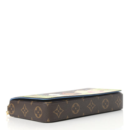 Louis Vuitton Monogram 2021 Christmas Animation China Wall Pochette Felicie Chain Wallet Myosotis Blue 5 of 9