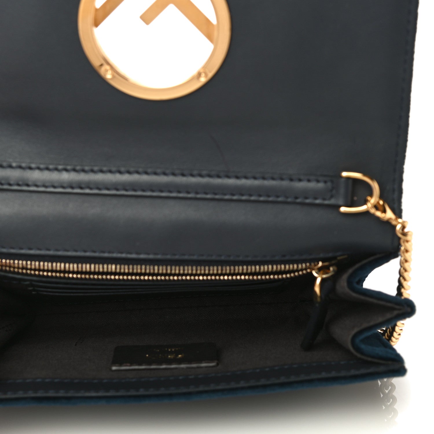 Fendi Velvet F is Fendi Wallet on Chain Blue 6 of 17