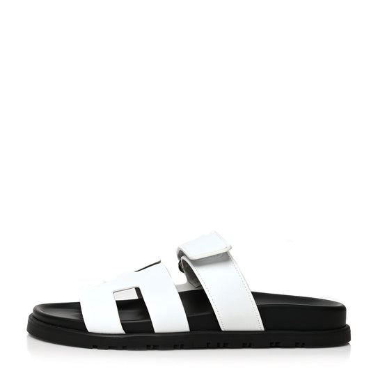 Calfskin Womens Chypre Sandals 38 White