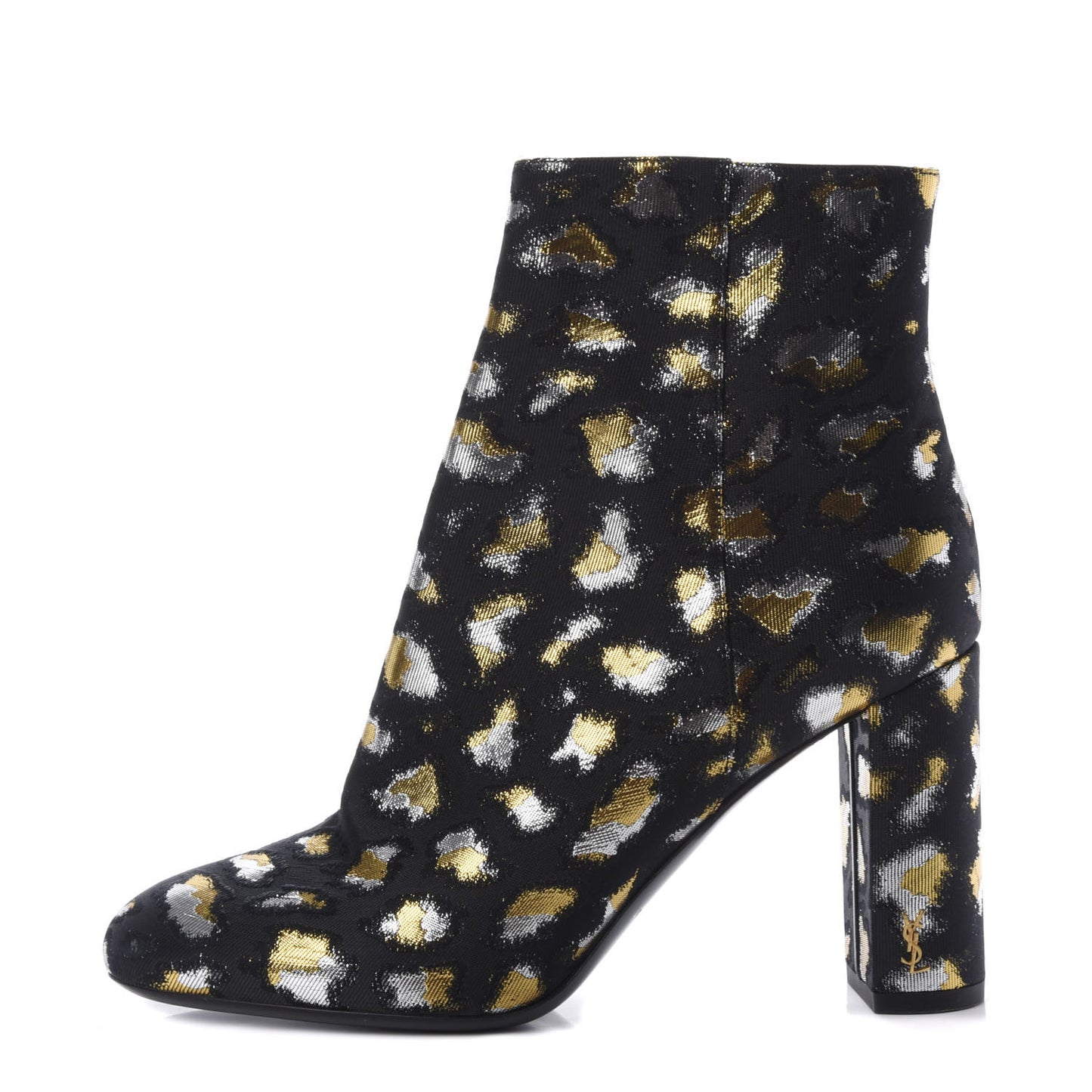 Jacquard Leopard Loulou Ankle Boots 37 Oro