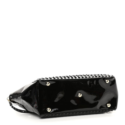 Valentino Garavani Patent Punkouture Medium Rockstud All Over Tote Black 4 of 13