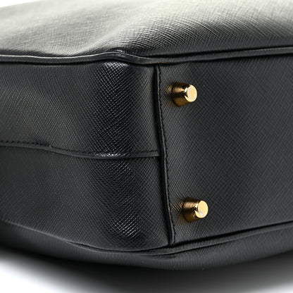 Prada Saffiano Lux Briefcase Black 8 of 14