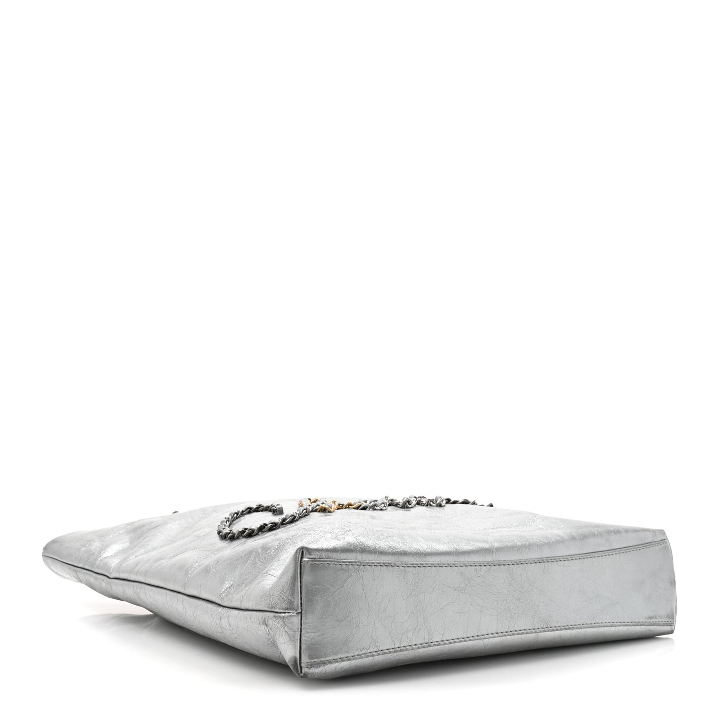 Calfskin Chain 20s Signe Tote Silver