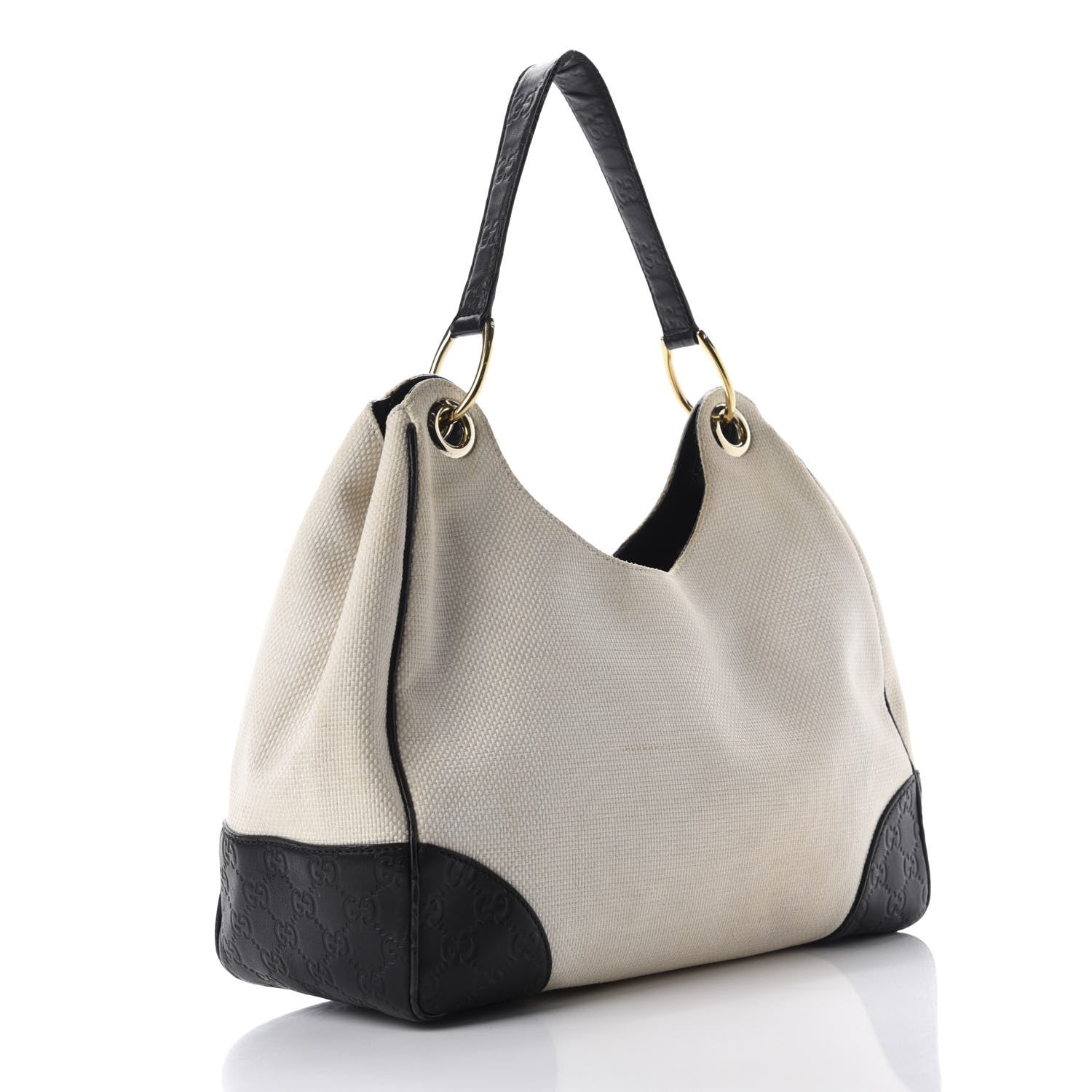 Gucci Canvas Guccissima Hobo Beige 3 of 12
