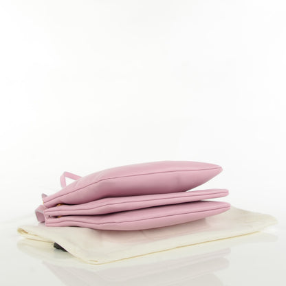 Celine Lambskin Small Trio Crossbody Bag Pink 4 of 9