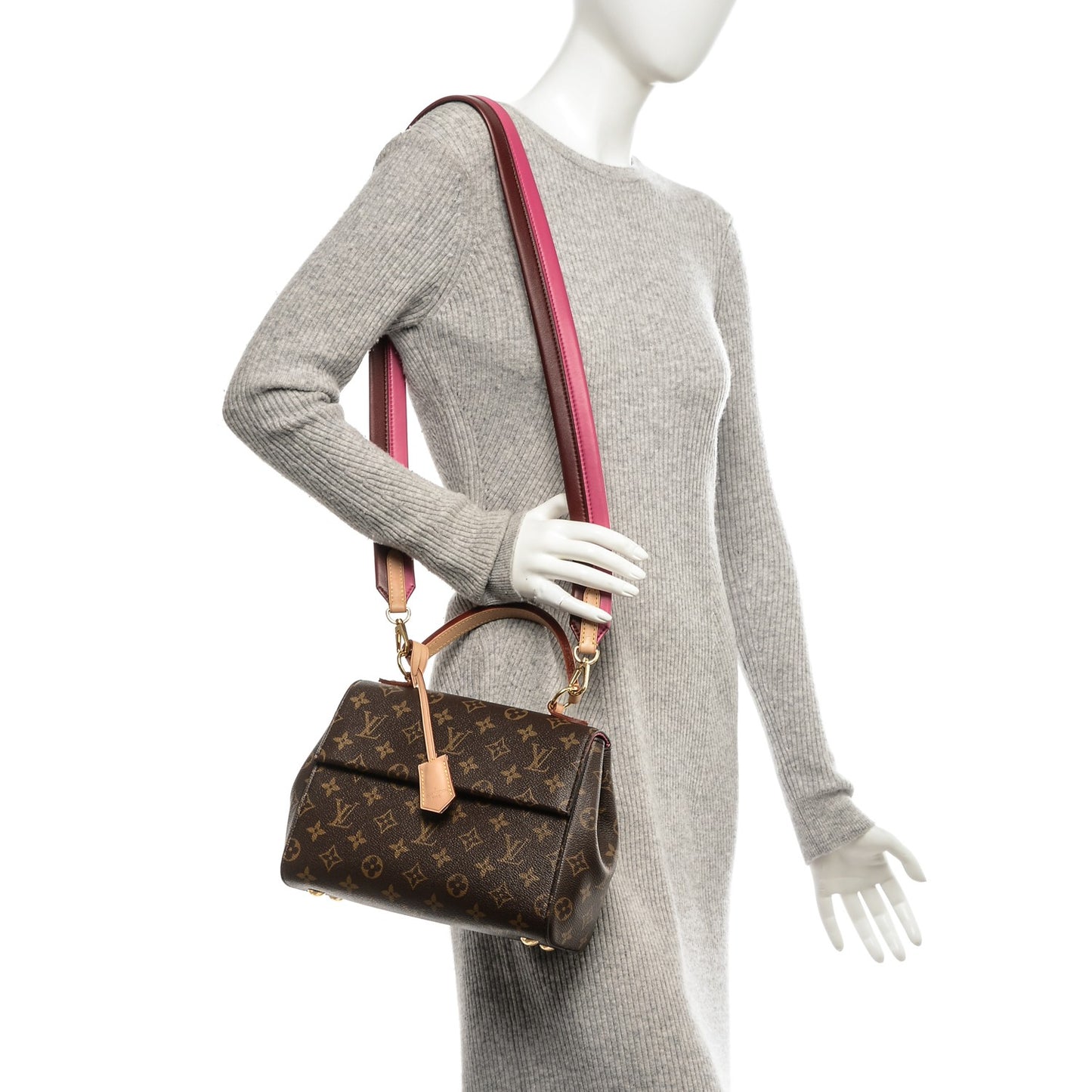 Monogram Cluny BB Bordeaux Fuchsia