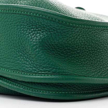 Hermes Taurillon Clemence EVELYNE III PM Malachite 10 of 13