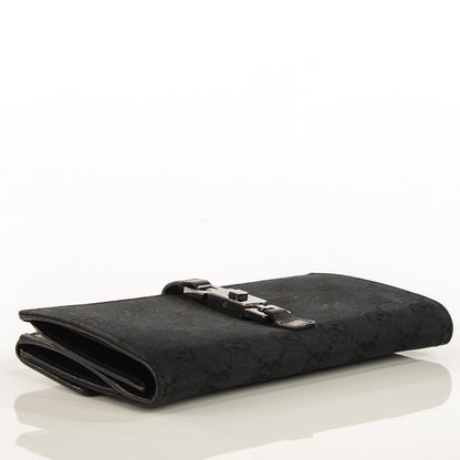 Gucci Monogram Continental Bardot Wallet Black 4 of 8
