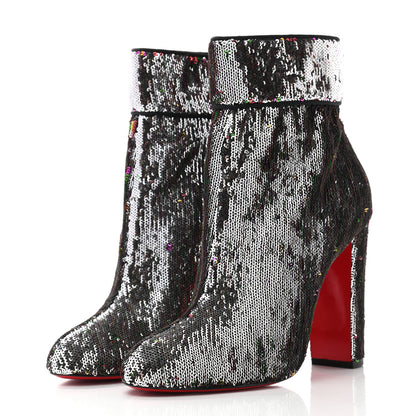 Christian Louboutin Paillettes Moulamax 100 Booties 40 Multicolor 5 of 9