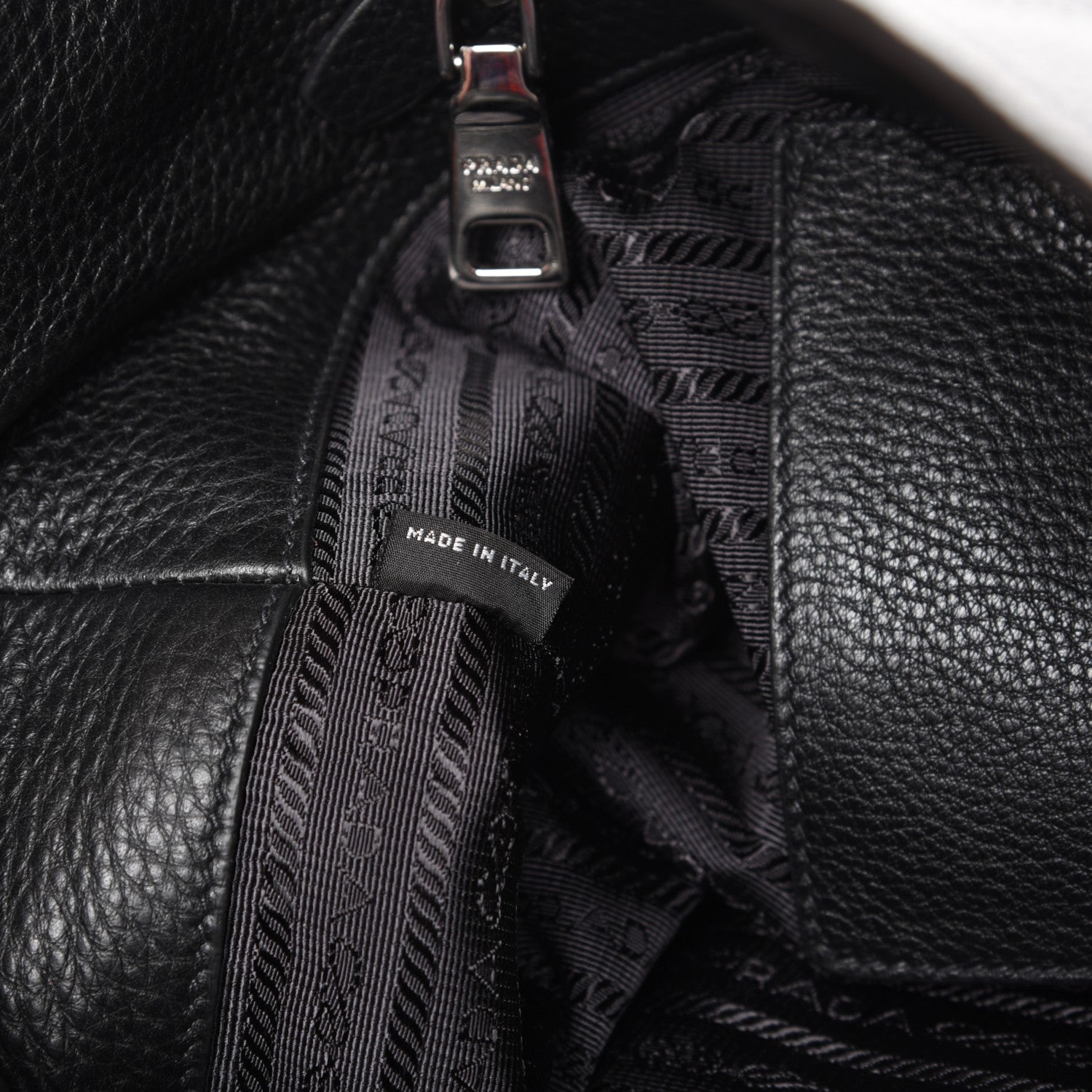Prada Vitello Daino Tote Nero Black 8 of 10