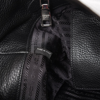 Prada Vitello Daino Tote Nero Black 8 of 10