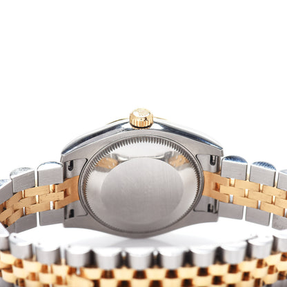 Rolex Stainless Steel 18K Yellow Gold Diamond 31mm Oyster Perpetual Datejust Watch Black 178273 4 of 5