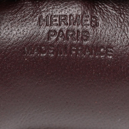 Hermes Milo Lambskin Grigri Rodeo Horse Bag Charm PM Rouge Sellier Rouge H Black 4 of 5