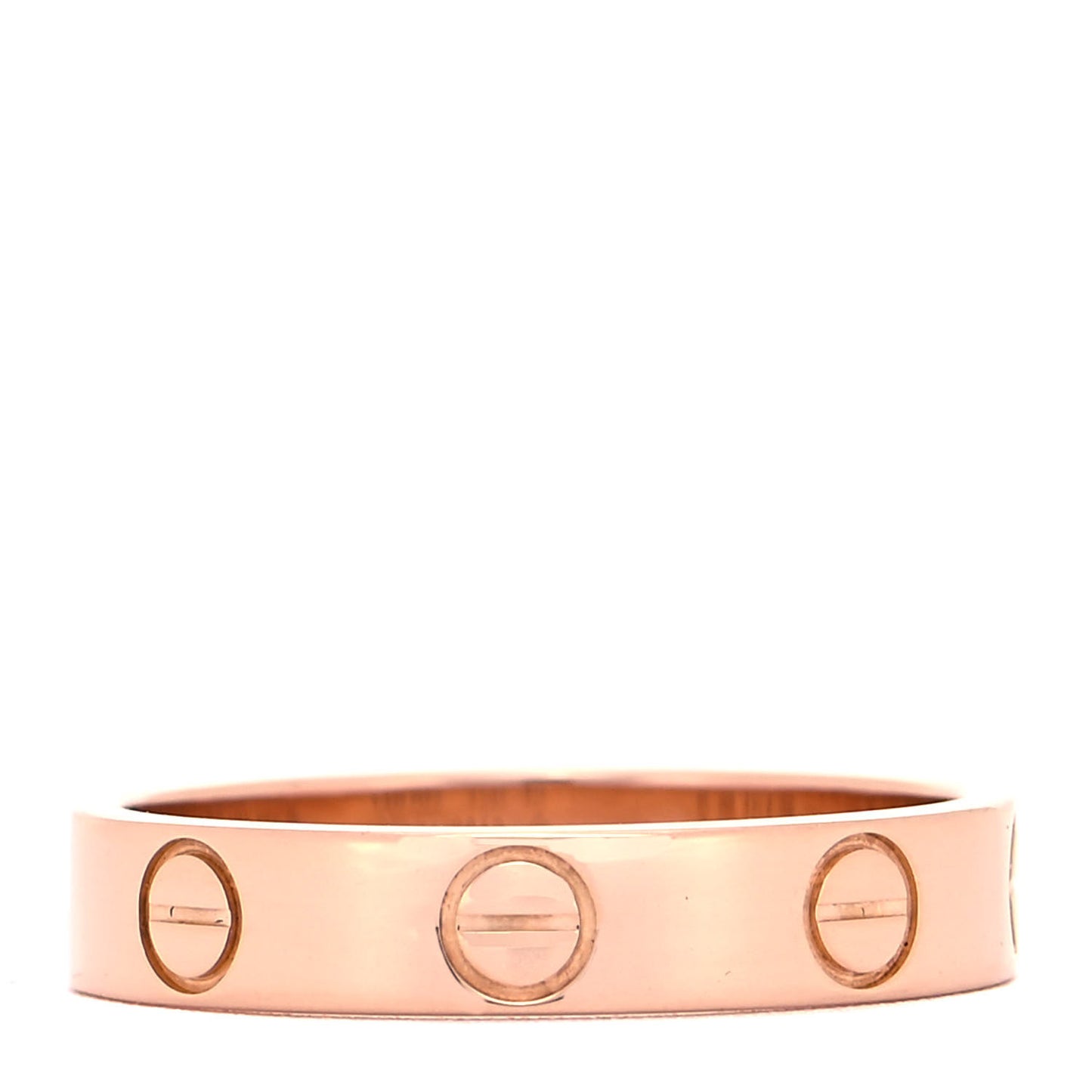 18K Pink Gold 3.5mm LOVE Wedding Band Ring 49 4.75