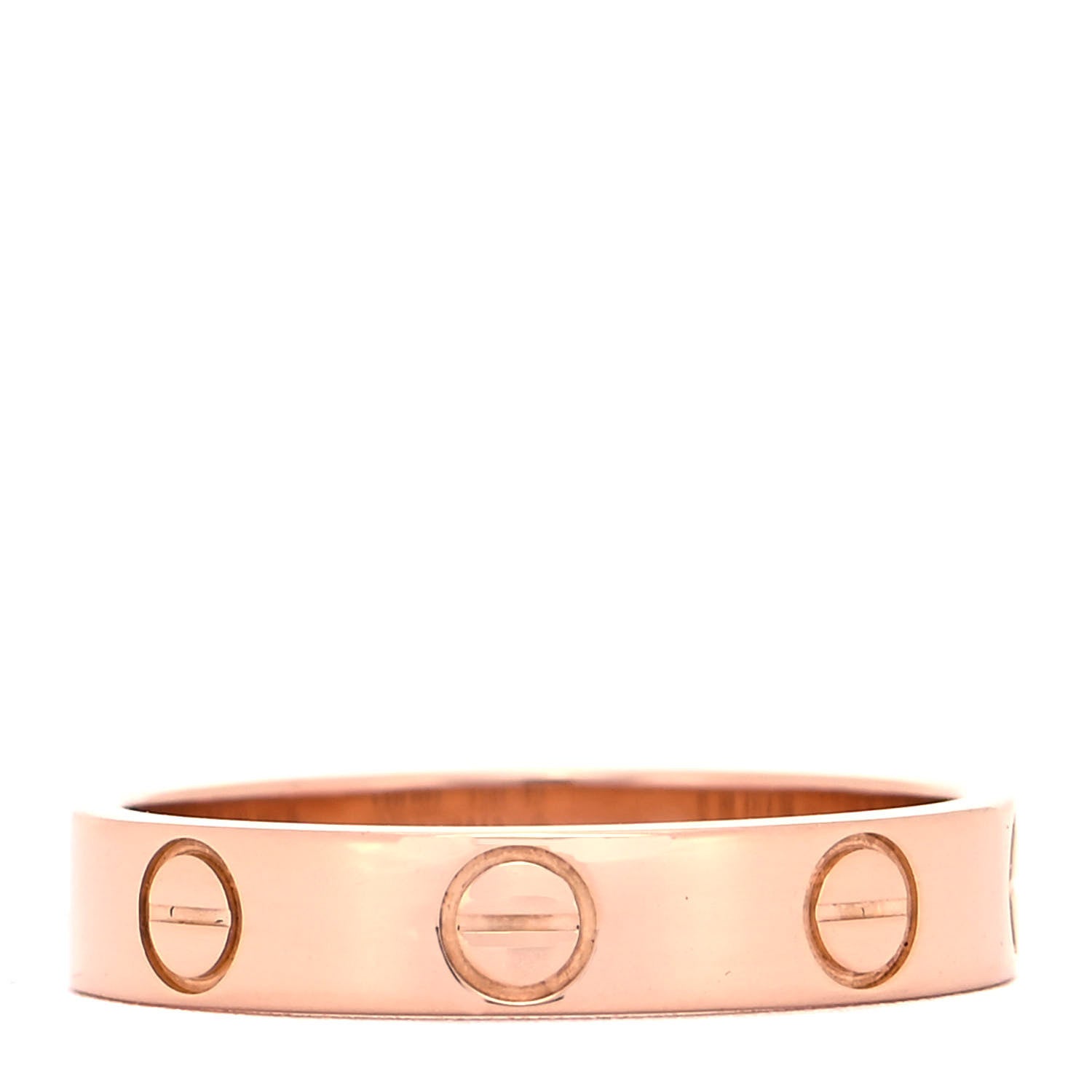 Cartier 18K Pink Gold 3.5mm LOVE Wedding Band Ring 49 4.75 1 of 8
