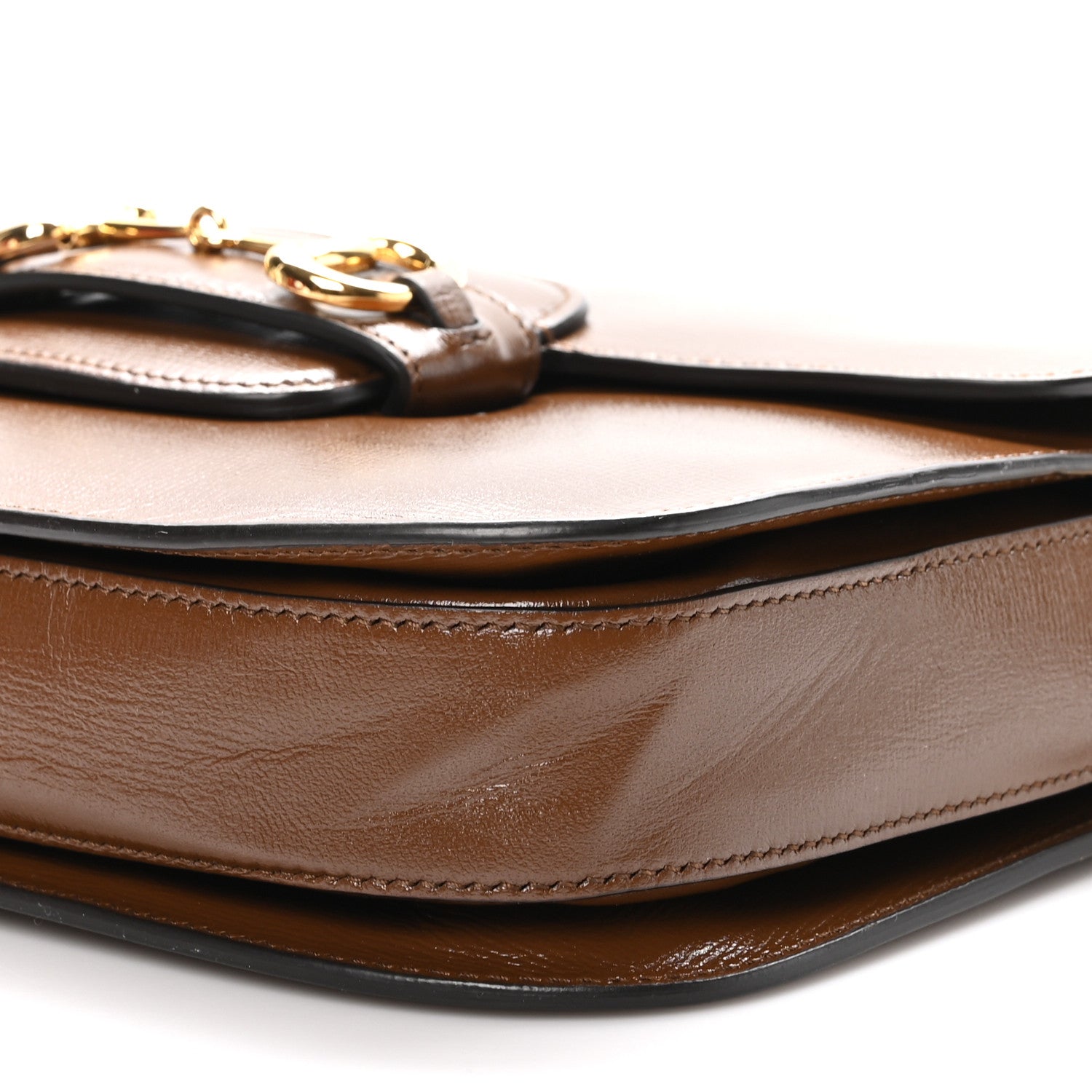 Gucci Azalea Calfskin Horsebit 1955 Shoulder Bag Brown Sugar 11 of 12