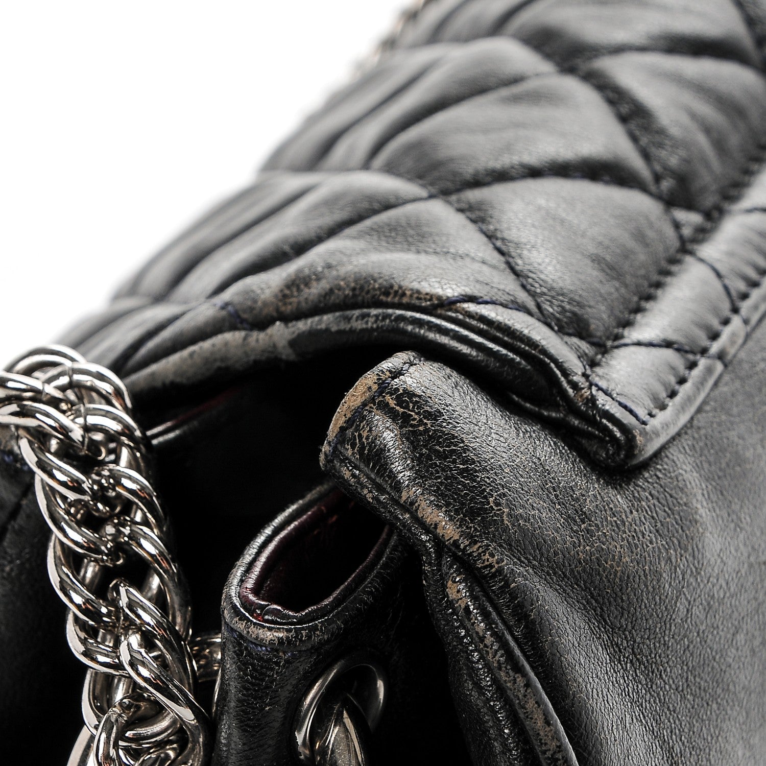 Chanel Lambskin Quilted Accordion Flap Black 8 of 9