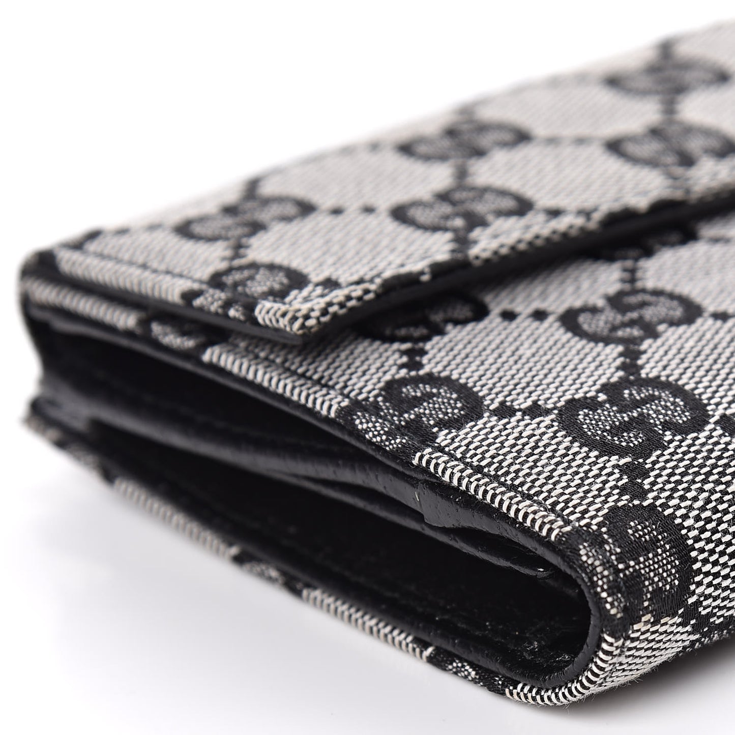 Monogram Eclipse Continental Flap Wallet Beige Blue