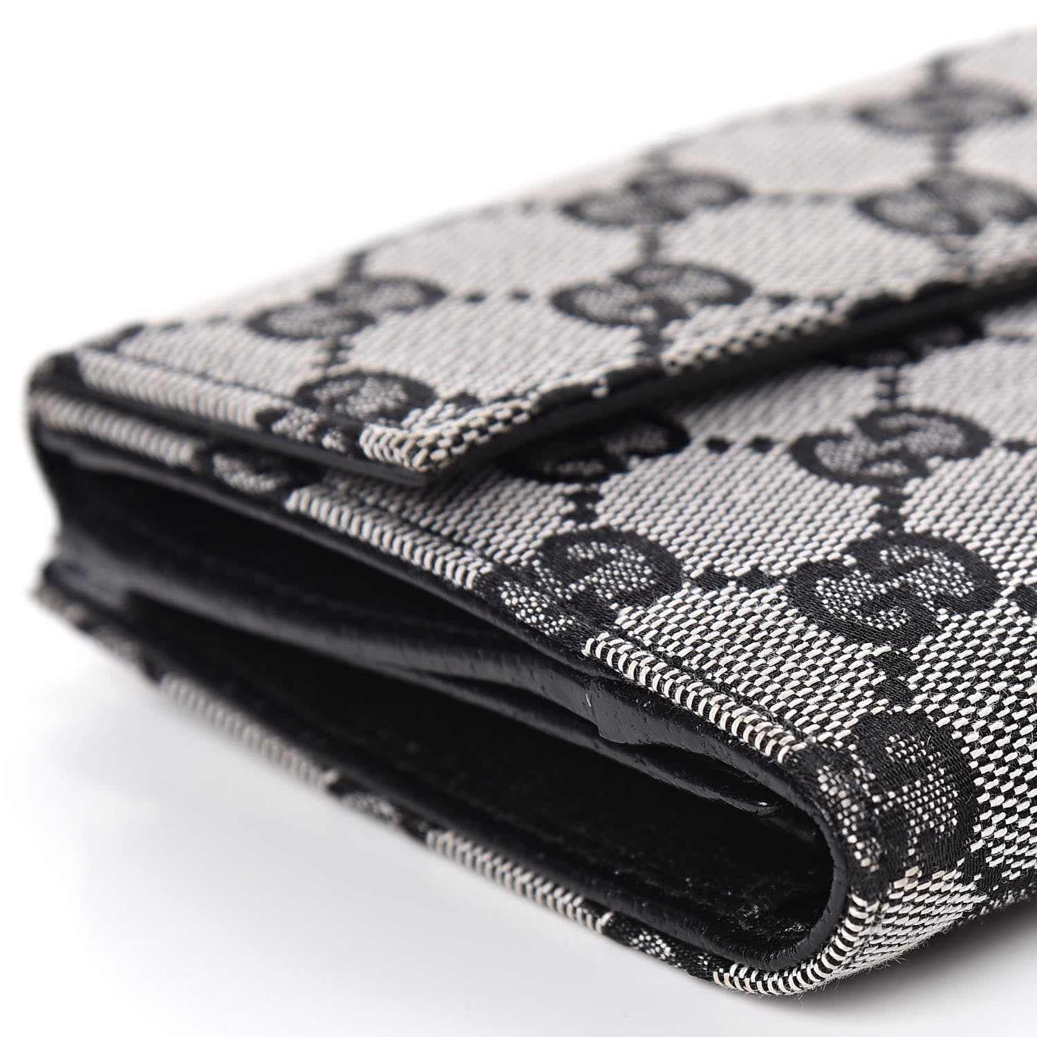 Gucci Monogram Eclipse Continental Flap Wallet Beige Blue 8 of 10