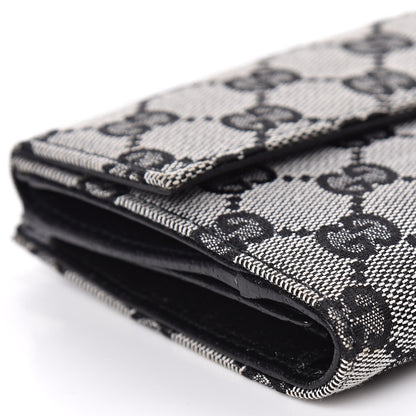 Gucci Monogram Eclipse Continental Flap Wallet Beige Blue 8 of 10