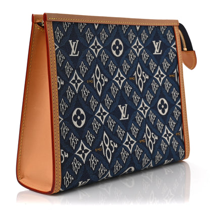 Louis Vuitton Jacquard Since 1854 Toiletry Pouch 26 Blue 3 of 6
