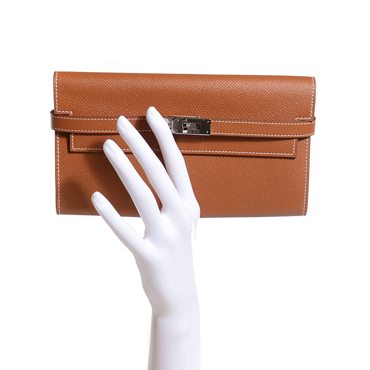 Hermes Epsom Kelly Longue Wallet Gold 2 of 16