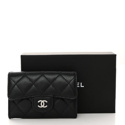 Chanel Caviar Quilted Flap Card Holder Wallet Black 8 of 8