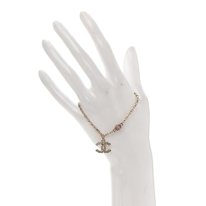 Chanel Pearl Crystal CC Bracelet Gold 2 of 4