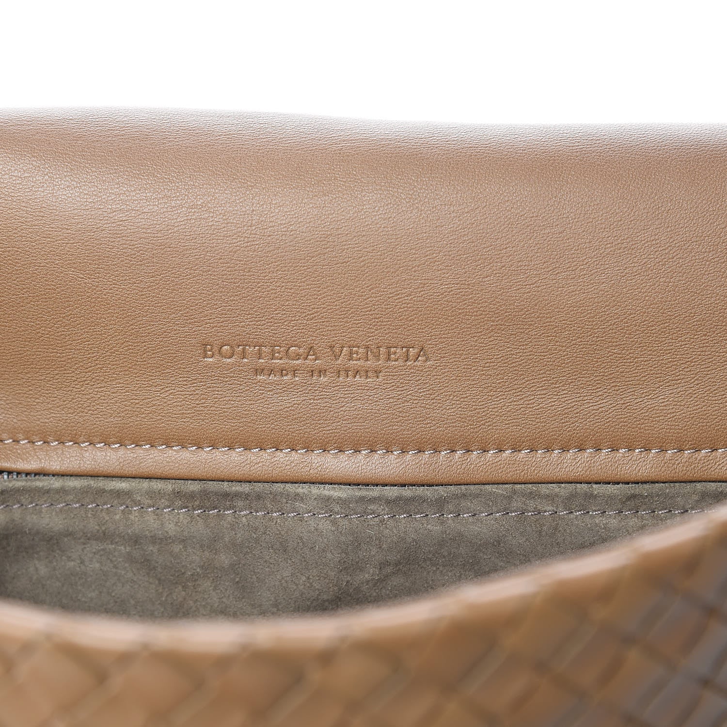 Bottega Veneta Nappa Intrecciato Messenger Bag Light Brown 6 of 10