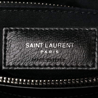 Saint Laurent Calfskin Y Quilted Monogram Medium Loulou Chain Satchel Black 7 of 11