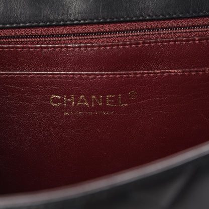 Chanel Lambskin Quilted Maxi Single Flap Black 10 of 13
