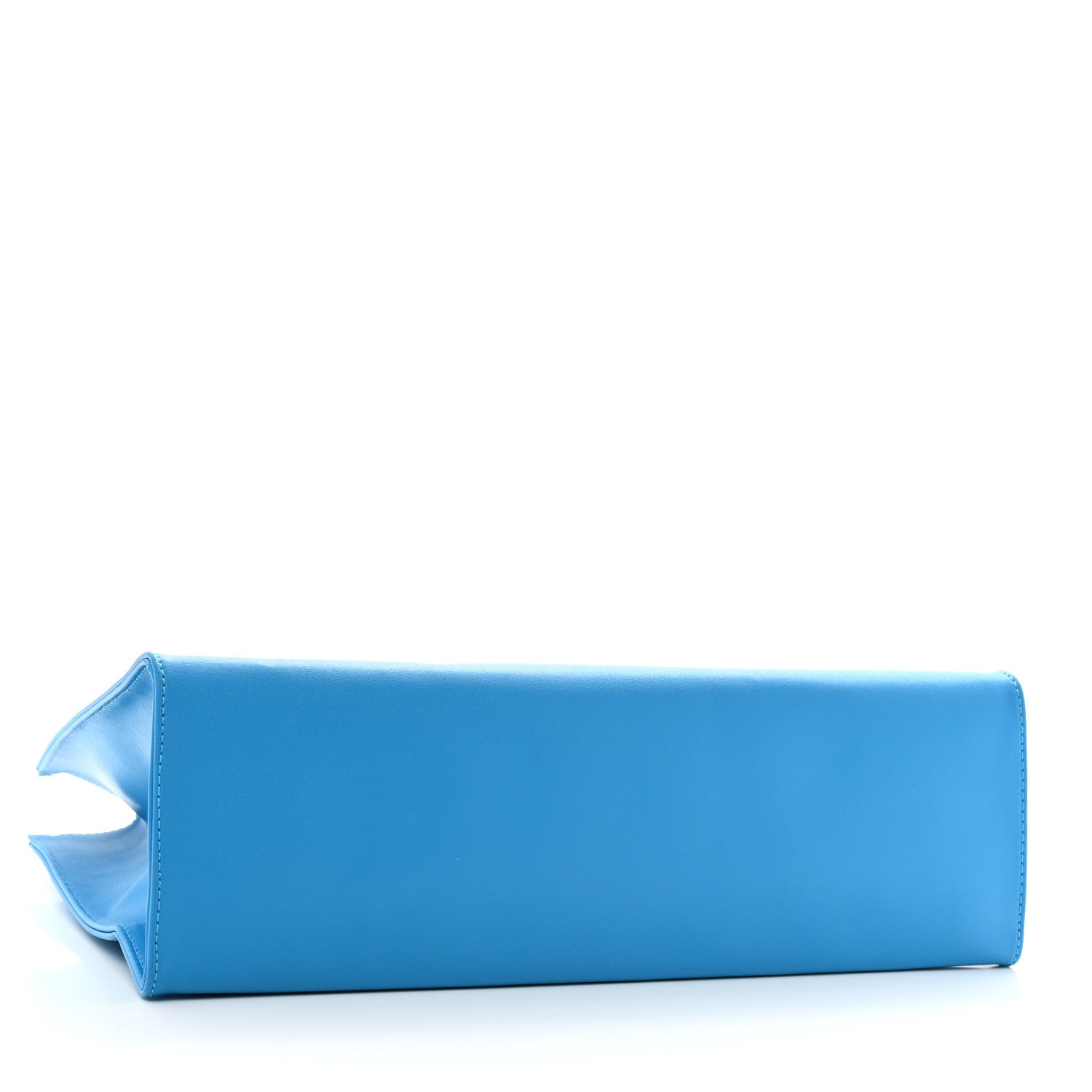 Telfar Vegan Leather Medium Shopping Bag Cyan 4 of 10