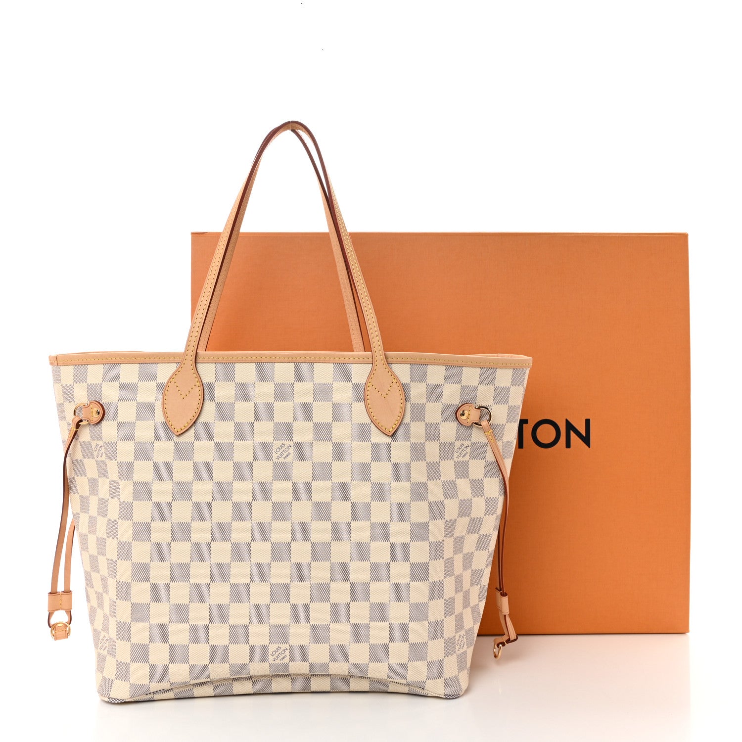 Louis Vuitton Damier Azur Neo Neverfull MM Rose Ballerine 10 of 10