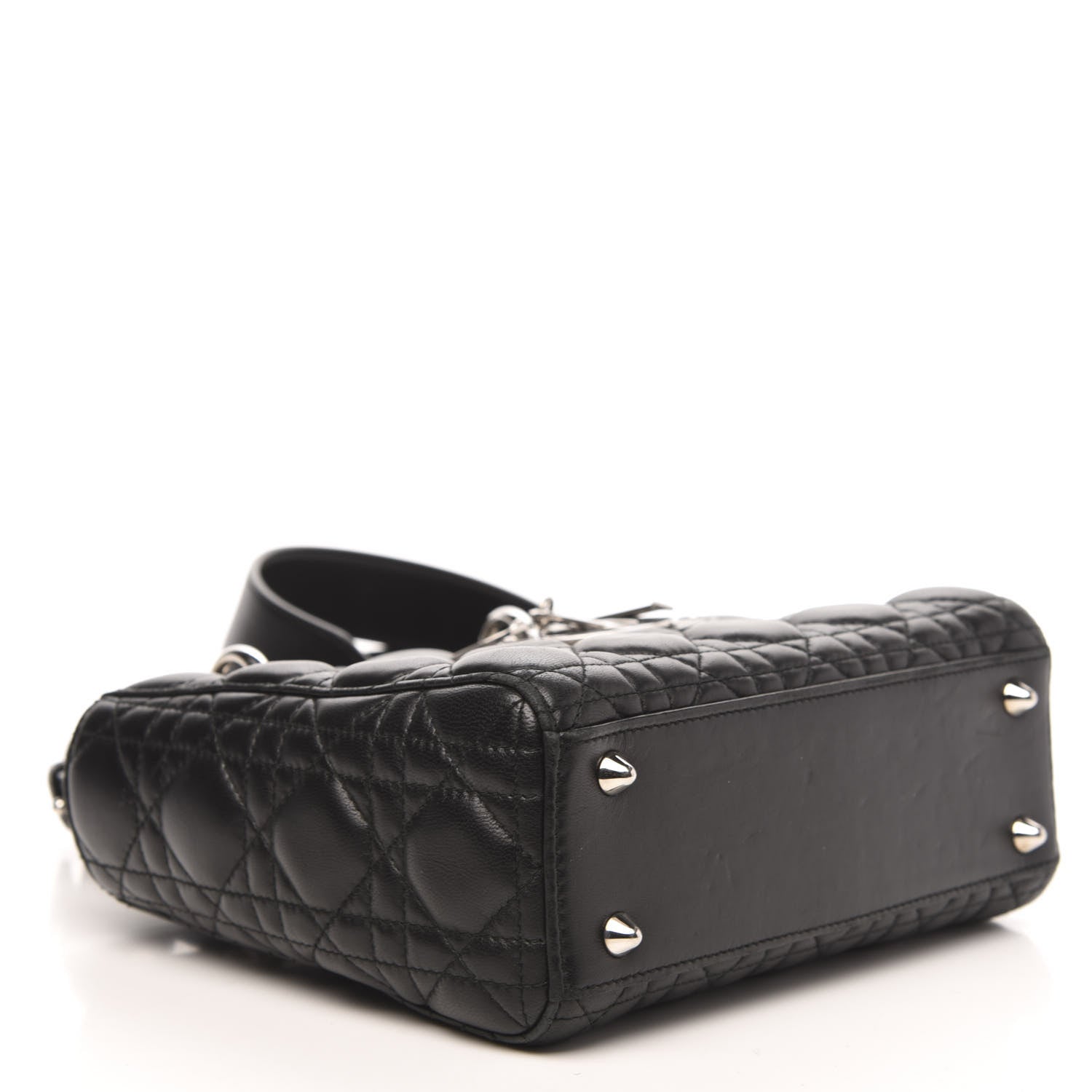 Christian Dior Lambskin Cannage Small Lucky Badges My Lady Dior Black 4 of 11