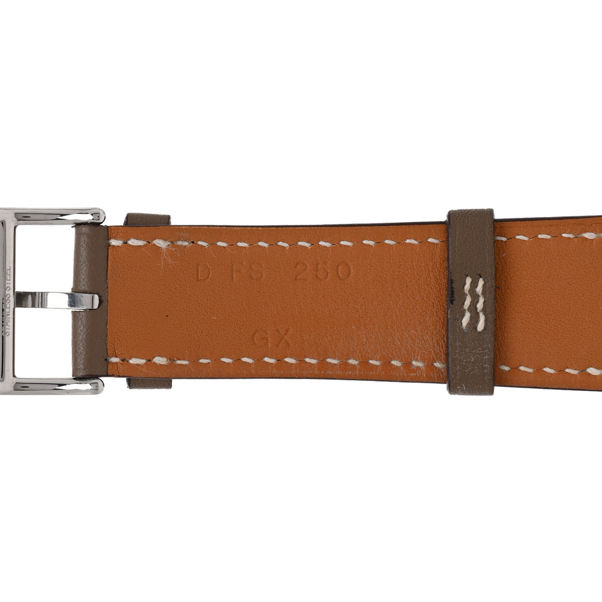 Hermes Swift 32mm Apple Watch Double Tour Band Etoupe 3 of 5