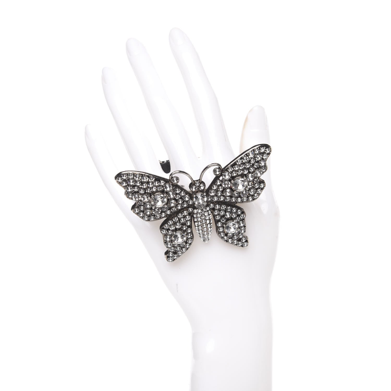 Gucci Web Crystal Butterfly Bracelet 2 of 4