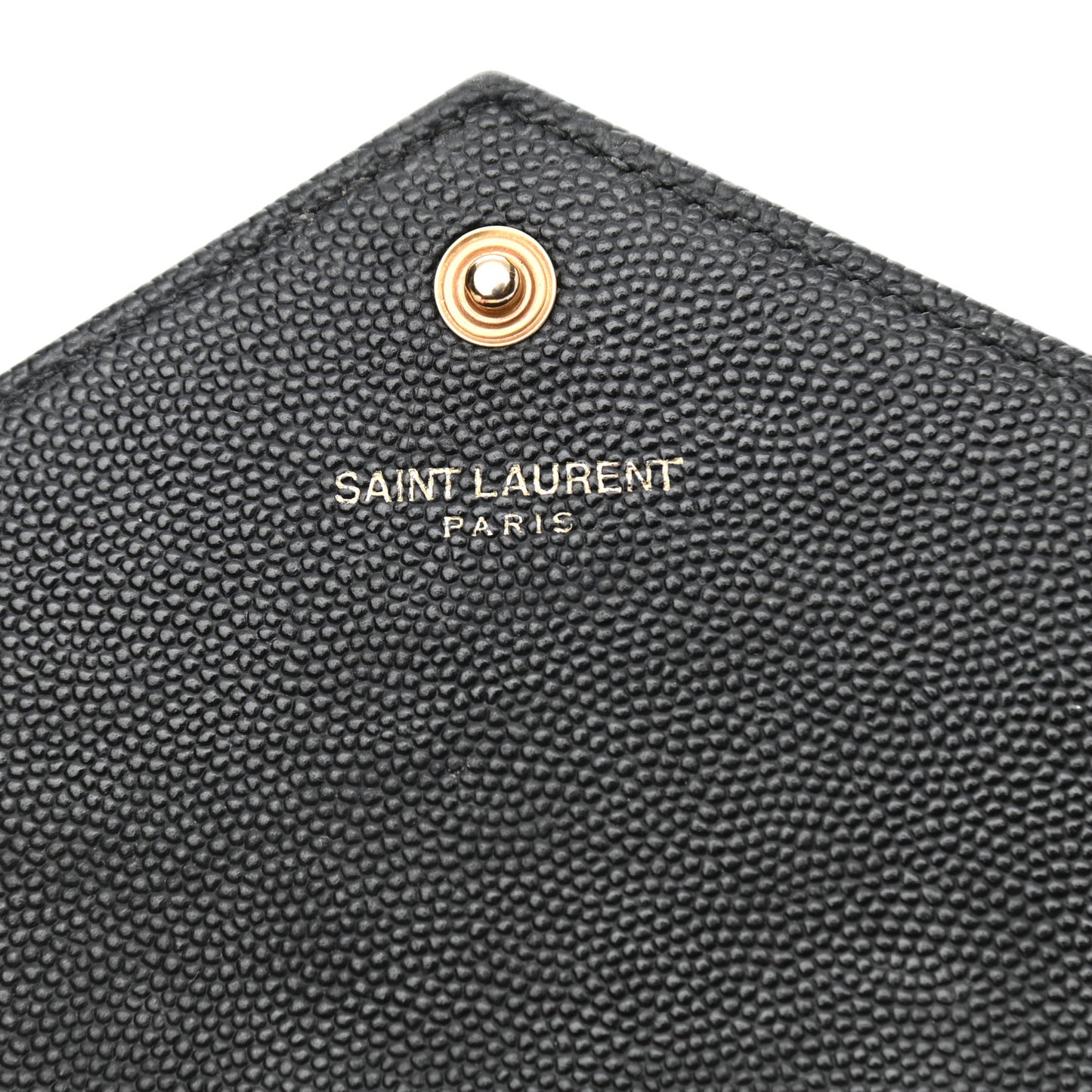 Grain De Poudre Matelasse Chevron Monogram Chain Wallet Black