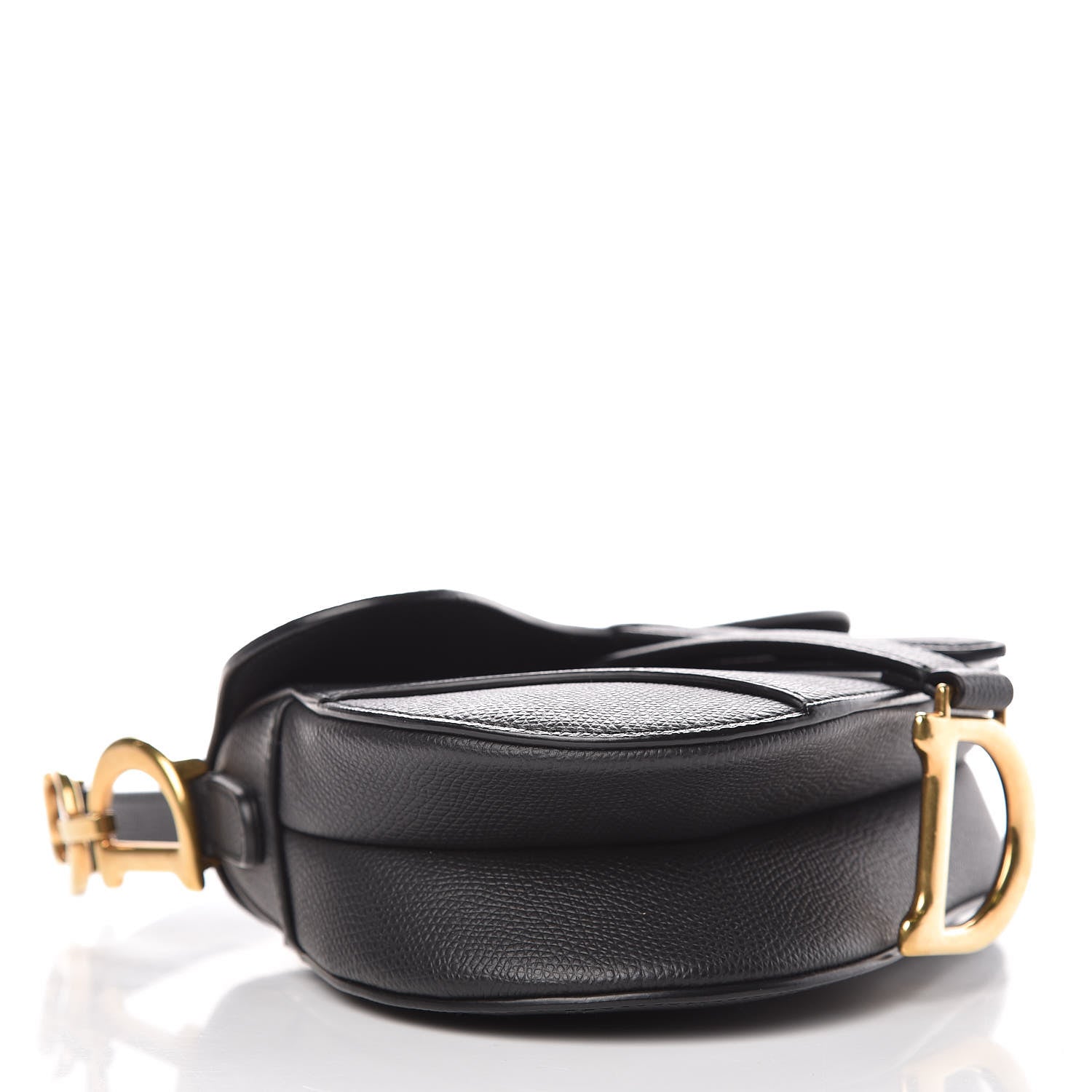 Christian Dior Grained Calfskin Mini Saddle Bag Black 4 of 8