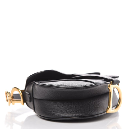 Christian Dior Grained Calfskin Mini Saddle Bag Black 4 of 8