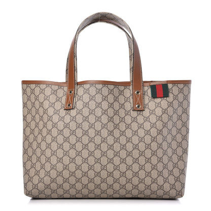 Gucci GG Plus Monogram Medium Signature Web Loop Tote Brown 1 of 10