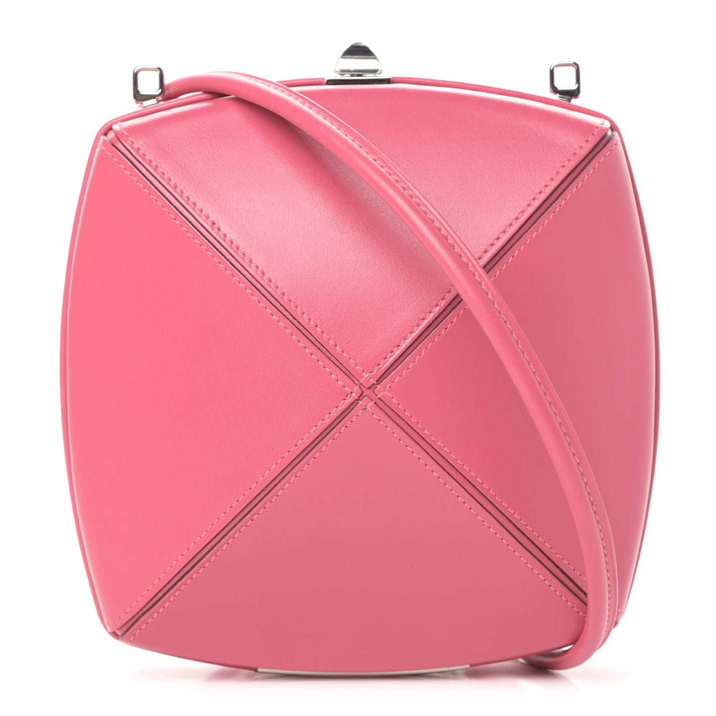 Veau Villandry Clou Medor Clutch Rose Azalee