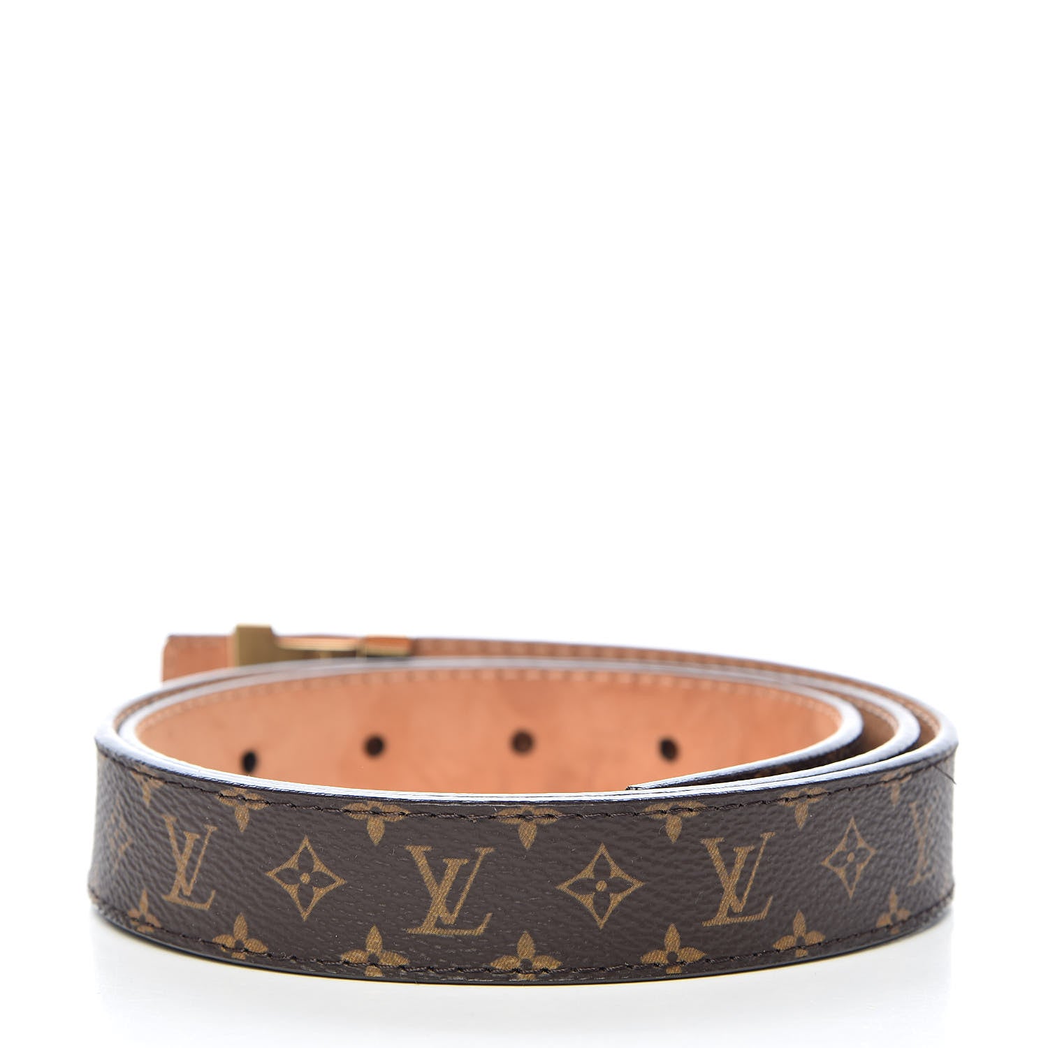 Louis Vuitton Mini Monogram 25mm LV Initiales Belt 80 32 3 of 11