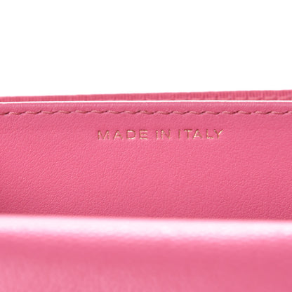 Chanel Caviar Quilted Flap Card Holder Wallet Pink 7 of 9