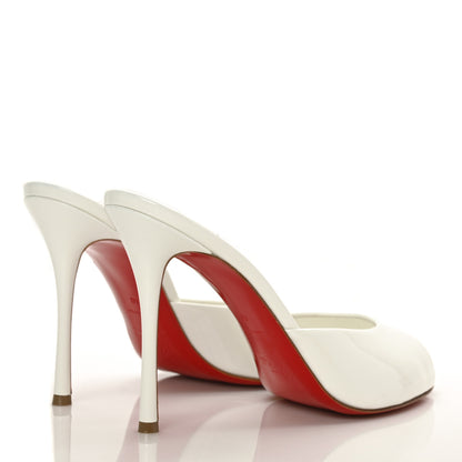 Christian Louboutin Patent Me Dolly 100 Sandals 40 White 4 of 7