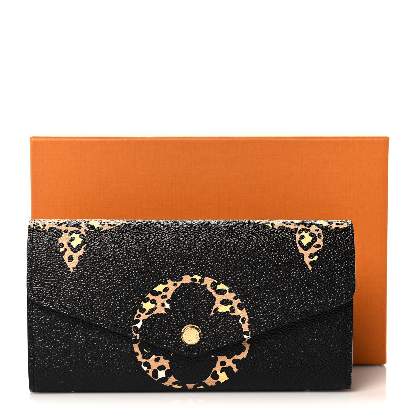 Monogram Giant Jungle Sarah Wallet Black
