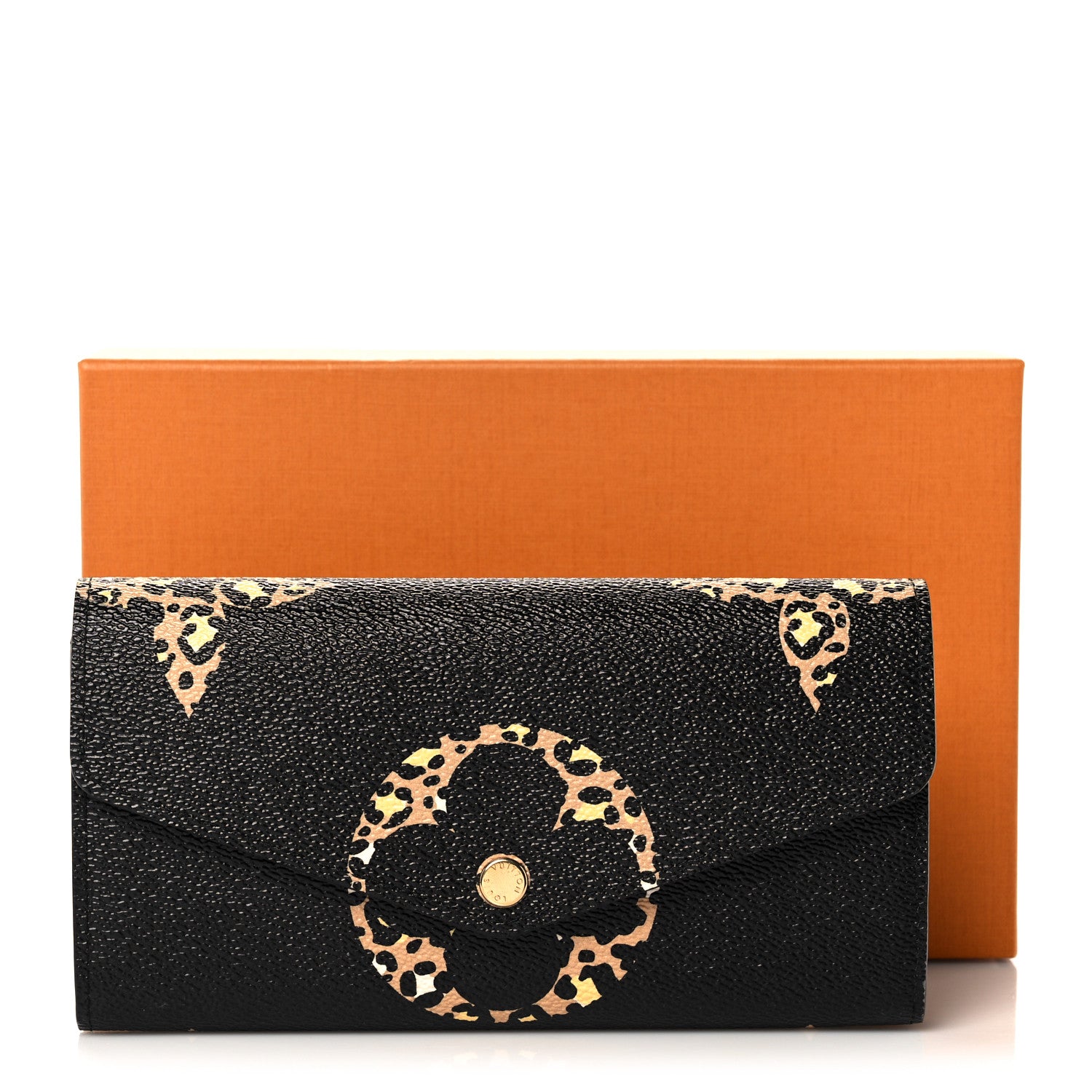 Louis Vuitton Monogram Giant Jungle Sarah Wallet Black 11 of 11