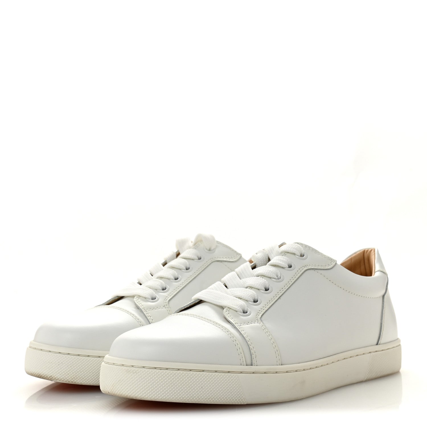 Christian Louboutin Calfskin Vieira Flat Sneakers 37 White 4 of 12